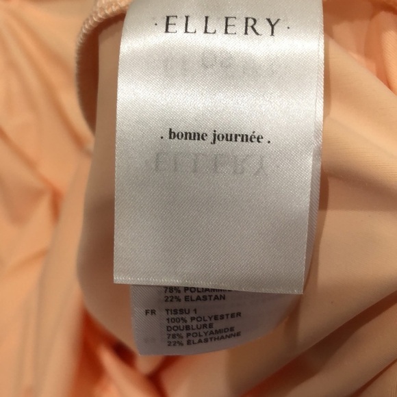 NWOT Ellery Midi Slip Dress One Size Pastel Orange Sherbert - Picture 5 of 9